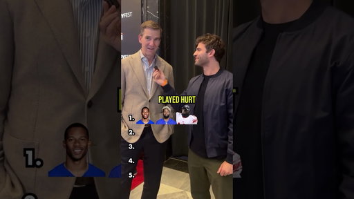Eli Manning ranks his FAVORITE RECEIVERS 👀 #nygiants #nfl #elimanning