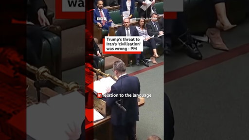 PM Keir Starmer told MPs he would not have used the same words as President Donald Trump. #BBCNews