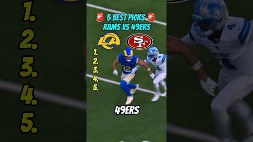 Rams vs 49ers Predictions ✅ ($100 ➡️ $2000)