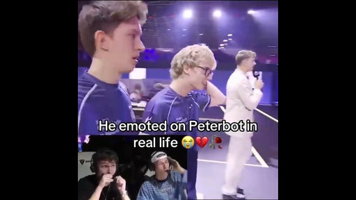 He emoted on Peterbot in real life 😭💔🥀