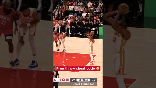 Why get 1 point when you can get 2? 😏 #nba #hawks @NBASPAIN #dante #freethrow
