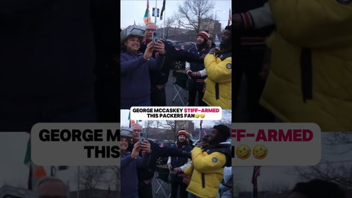 George Mccaskey STIFF-ARMED This Packers Fan! 🤣
