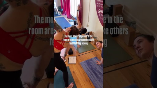 The most powerful people in a yoga class are those that make others feel like they belong #yoga