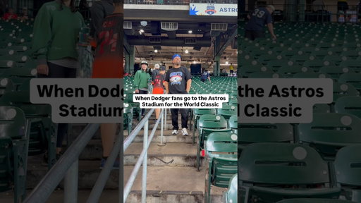 When Dodger Fans go to Houston 😡 #worldbaseballclassic