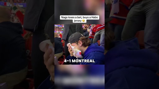 Lost a bet, had to own it 😂 #hockey #nhl #montrealcanadiens #funny