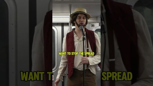 An Amish man does stand up on the subway. #amish #comedian