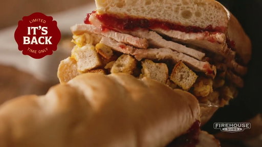 The Thanksgiving Turkey Sub Is Back! | Firehouse Subs