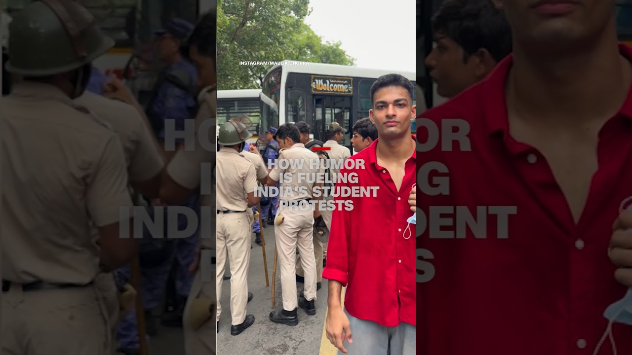 How humor is fueling India's student protests