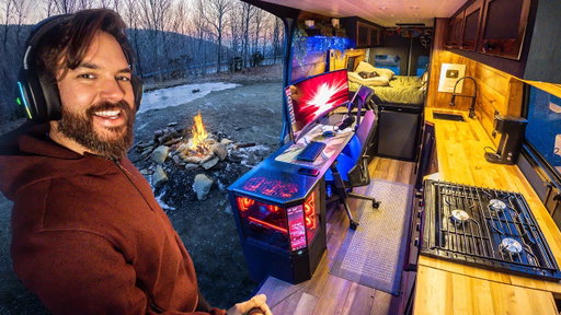 Vanlife Gaming, Cooking & Winter Camping