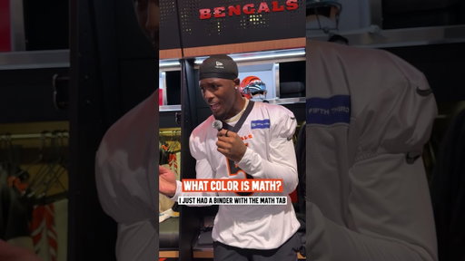 What color is Math? #nfl #bengals #teehiggins #jamarrchase