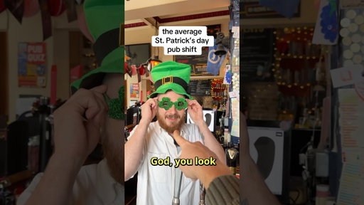 Bartenders vs st. Patrick’s day ☘️ #comedy #hospitality #bartender #guinness #stpatricksday
