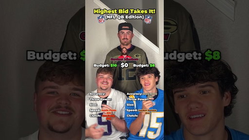 Spend $20 to Build the Dream NFL QB💵 #nfl #nflfootball #football #nfloffseason