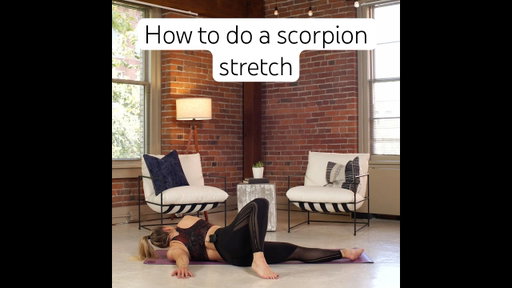 How to do a scorpion stretch! 🦂 Stretch and mobilize your spine, hips, and shoulders #stretching