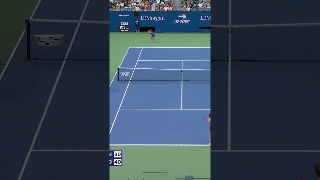 Eala STUNNING backhand winner! 🤯