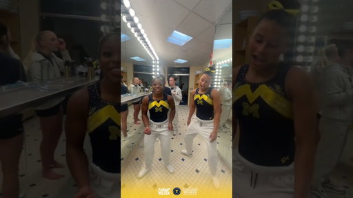 How we’re feeling after Michigan Women’s Gymnastics put on a show tonight 🙌👏