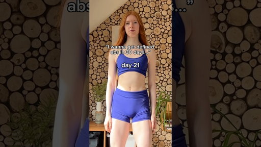 POV: you got defined abs in 26 days✨