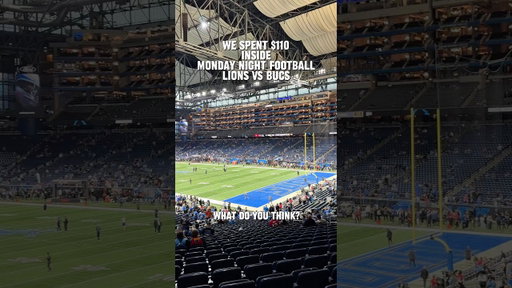 This is what $110 got us inside a Lions MNF game… valid?? #detroitlions #nfl #its2easy #viral