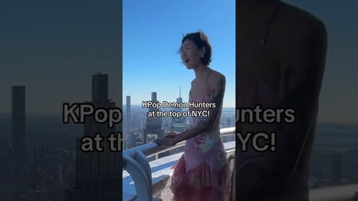 Kpop Demon Hunters BEHIND THE SCENES #empirestatebuilding #netflix #kpop #kpopdemonhunters #nyc