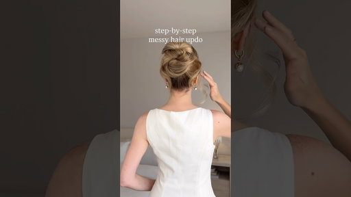 STEP-BY-STEP MESSY HAIR UPDO ❤️