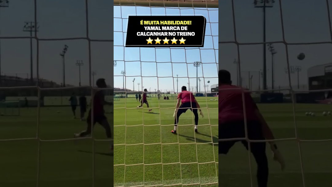 QUE CATEGORIA! GOLAÇO ABSURDO DE LAMINE YAMAL NO TREINO DO BARCELONA! 🔥👏⚽