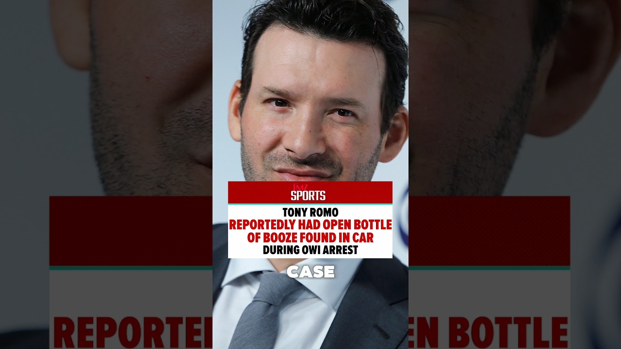 Tony Romo Reportedly Had An Open Bottle Of Booze Found In Car