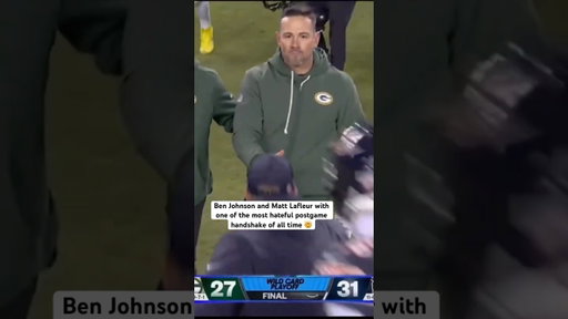 Ben Johnson and Matt LaFleur's AWKWARD Face-Off #NFL #Drama