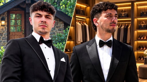 AB gets ready for Chips Wedding!