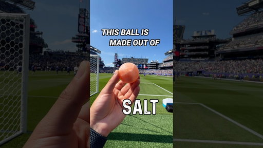 A ball made out of salt for my football anxiety! #ad