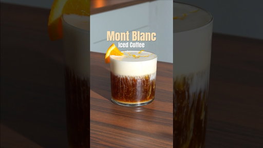 Mont Blanc Iced Coffee 🍊☕️ #icedcoffee