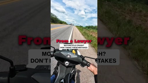 What NOT to Do After a Motorcycle Crash (A Lawyer Explains)
