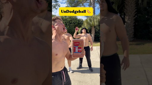 UNDODGEBALL WITH 🌭🏈😂 #sports #football #funny #game #dodgeball #throw