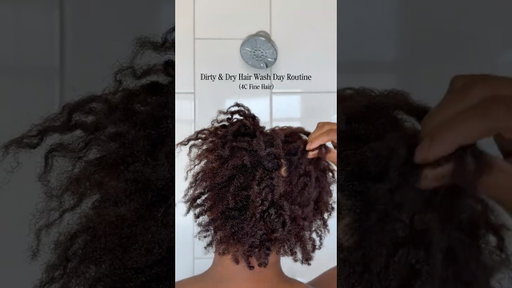 From DIRTY and DRY to clean & hydrated. 🫧 #washdayroutine #naturalhair #4chaircare # #4chair