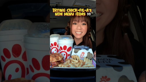 Trying Chicken & Waffles at Chick-fil-A 🧇🐔 #chickfila  #chickenandwaffles #FastFood #foodshorts