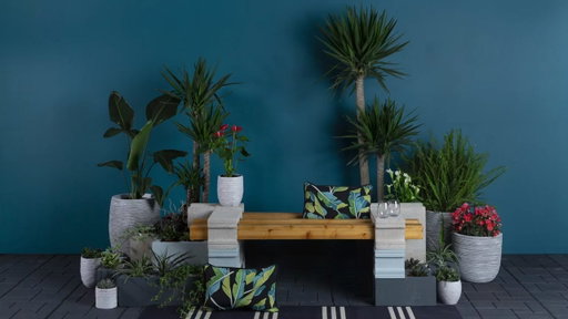 DIY Cinder Block Planter Bench