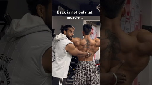 Back means not only lats , it’s a combination of lats , shoulders and traps muscles .#knowledge @kye