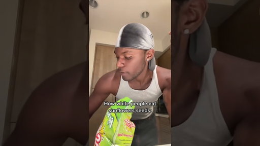 Eating sunflower seeds be like