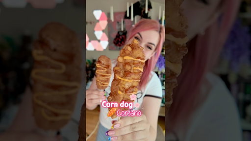 Corn dog coreano 💖🌸 #recetaspostres #receta