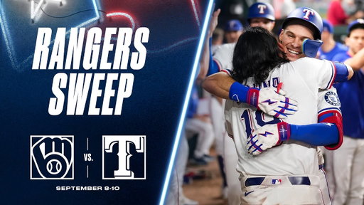 Rangers Sweep Brewers September 8-10