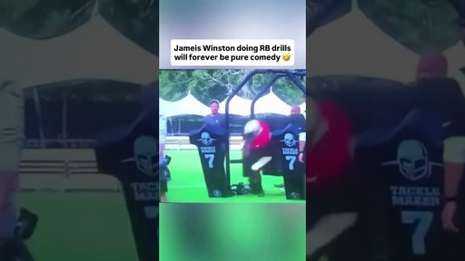 Jameis Winston Struggled Getting Through The Running Backs Drill 🤣