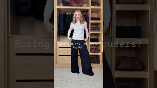 Boring black trousers? Here’s how to style them! ✨