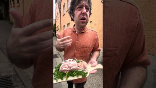 Jim E. Brown Consumes Raw Pork Flesh Hedgehog Mettigel