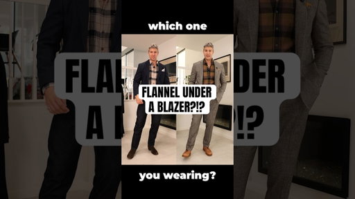 Can you wear a Flannel under a Blazer?!?
