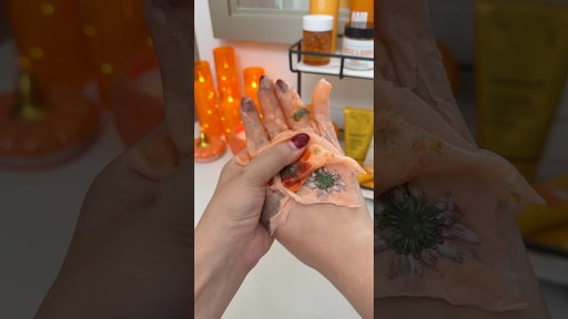Asmr hand care routine ✋🏼🎃 #asmr #selfcare #aesthetic #asmrsounds #satisfying #shorts #viral