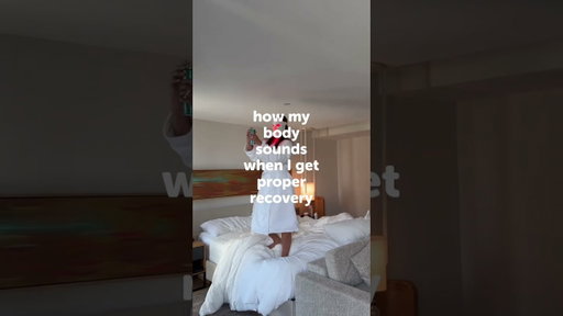 My body when it finally gets the recovery it deserves