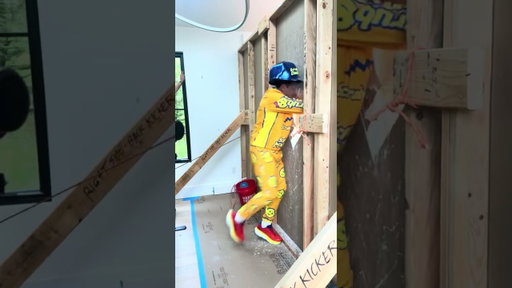 I BUSTED THROUGH A WALL!!!