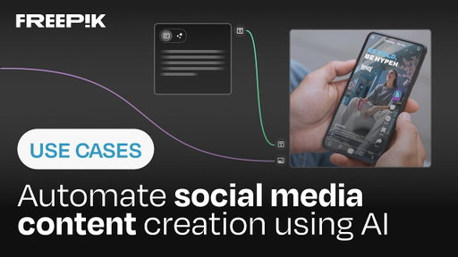 Use AI to create automated social media content | Magnific Use Cases