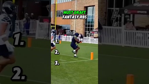 MUST DRAFT RBS in Fantasy Football ✅🚀