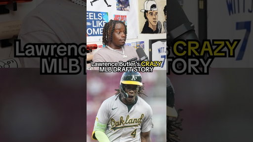 Lawrence Butler’s Crazy Draft Story 😳 #baseball #mlb #athletics #draft #shorts