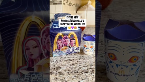 Have you tried the new Huntrix Happy Meal? 🍔 #kpopdemonhunters #huntrix #golden #mcdonalds