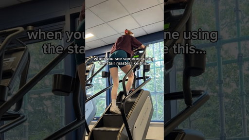 when you see someone use the stair master like this 🫣